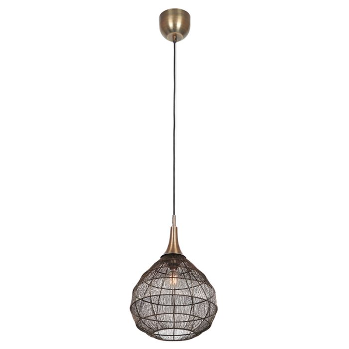 Bronze pendler lampe rustik, Rins