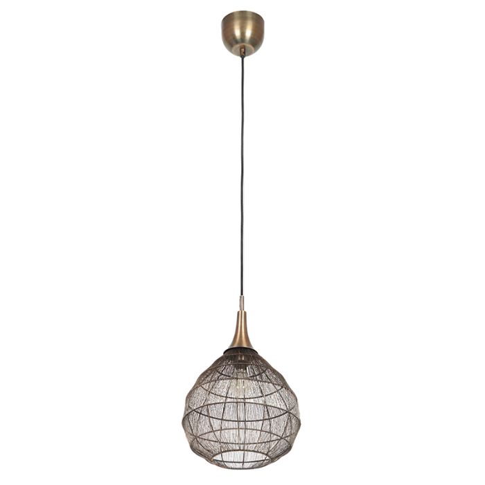 Bronze pendler lampe rustik, Rins