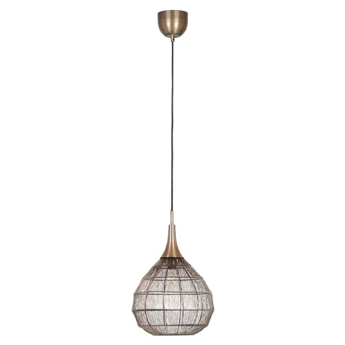 Bronze pendler lampe rustik, Rins
