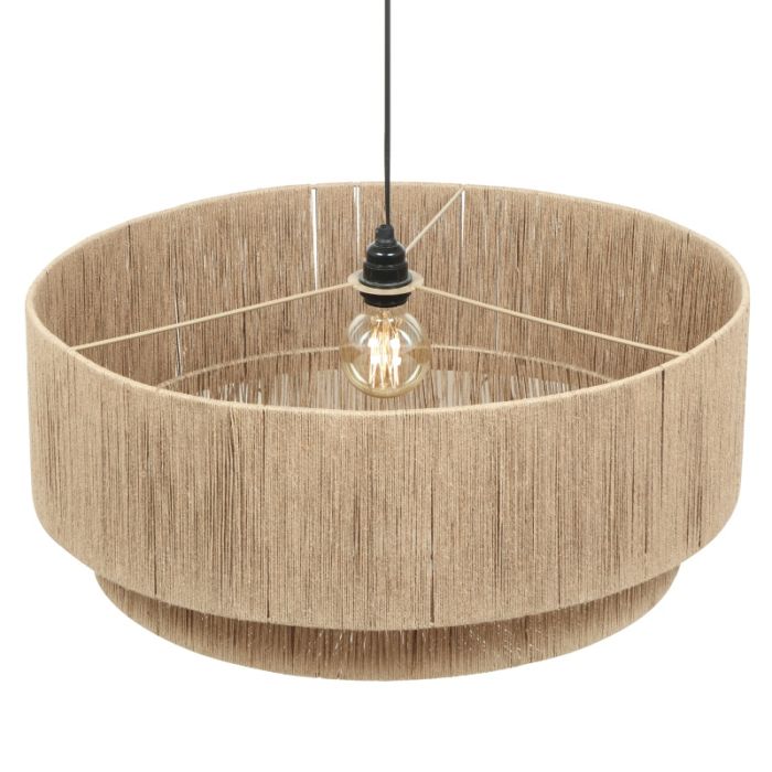 Beige pendel lampe spisebord rustik, Rinus
