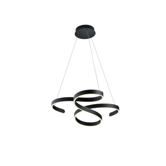 Antracit pendler lampe modern, Davu, 52W, 3000K LED