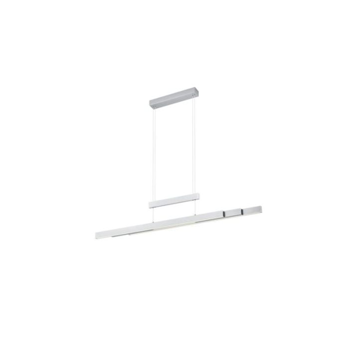 Nikkel pendel lampe spisebord modern, Jessey, 42W, varm til kold hvid justerbar LED, med beröringsdimmer