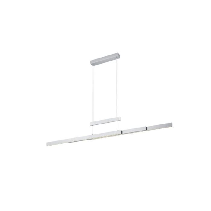 Nikkel pendel lampe spisebord modern, Jessey, 42W, varm til kold hvid justerbar LED, med beröringsdimmer