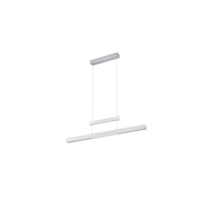 Nikkel pendel lampe spisebord modern, Jessey, 42W, varm til kold hvid justerbar LED, med beröringsdimmer