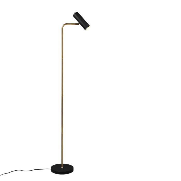 Messing gulv lampe modern, Kaso, med brytare