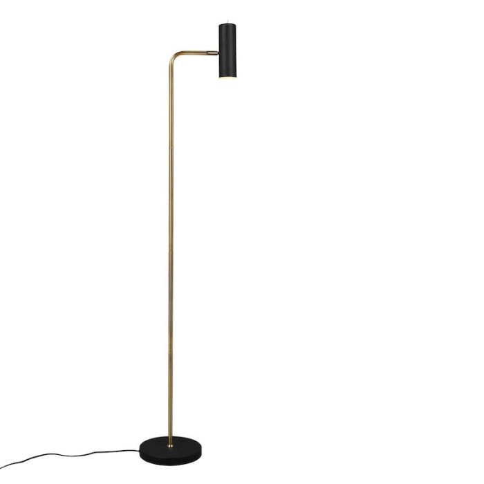 Messing gulv lampe modern, Kaso, med brytare