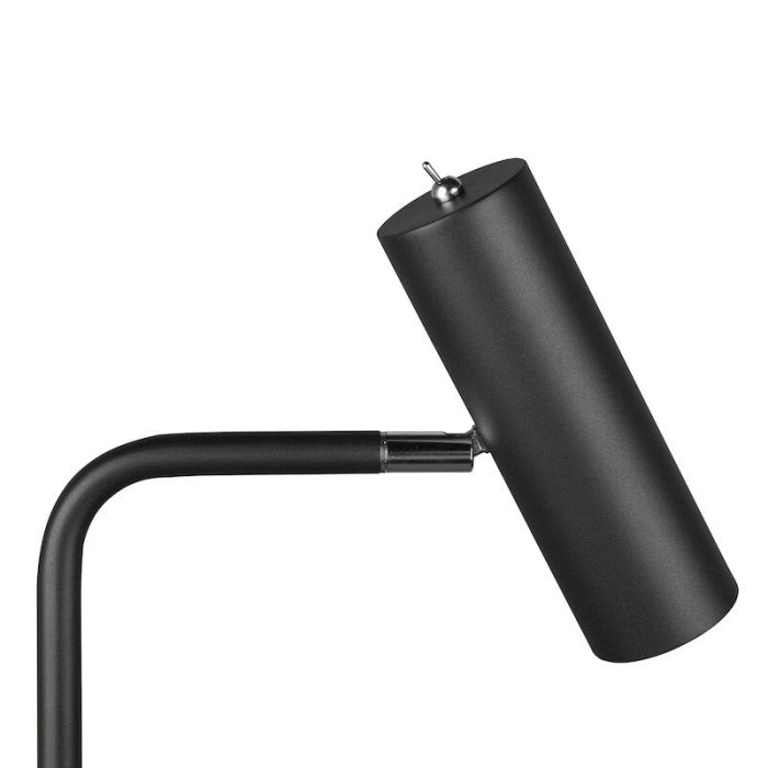Sort gulv lampe modern, Kaso, med brytare