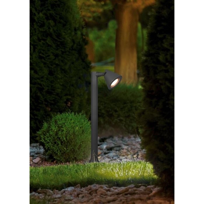 Antracit udendørs bordlampe modern, Yannik, IP44