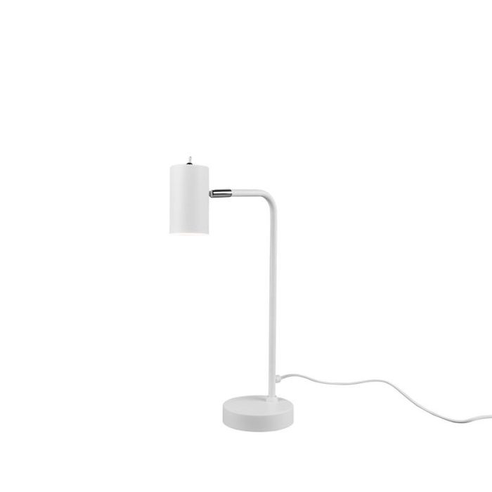 Hvid bordlampe modern, Kaso, med brytare