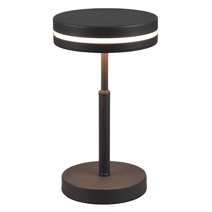 Antracit bordlampe modern, Marjon, 6W, 3000K LED, med brytare