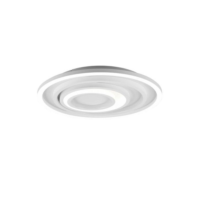 Hvid plafond modern, Carolijn, 40W, varm til kold hvid justerbar LED, med fjärrkontroll