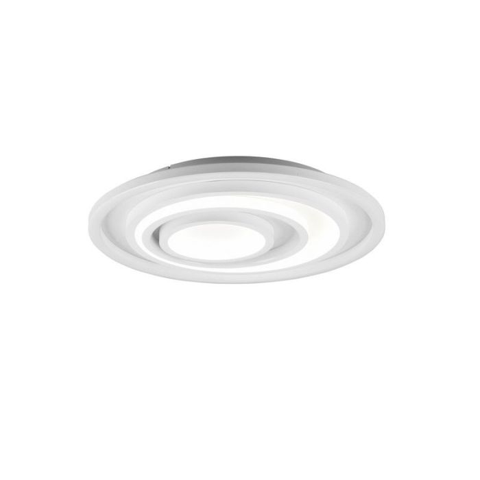 Hvid plafond modern, Carolijn, 40W, varm til kold hvid justerbar LED, med fjärrkontroll