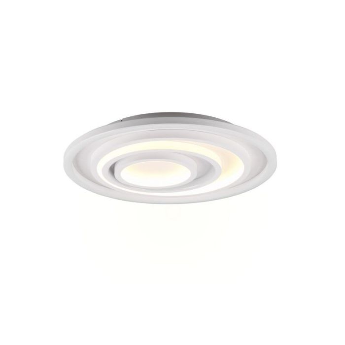 Hvid plafond modern, Carolijn, 40W, varm til kold hvid justerbar LED, med fjärrkontroll