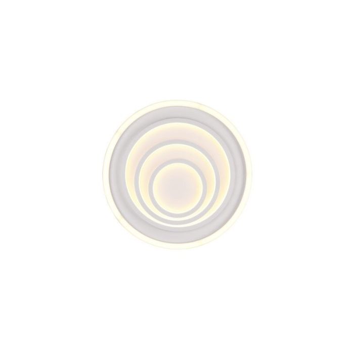 Hvid plafond modern, Carolijn, 40W, varm til kold hvid justerbar LED, med fjärrkontroll
