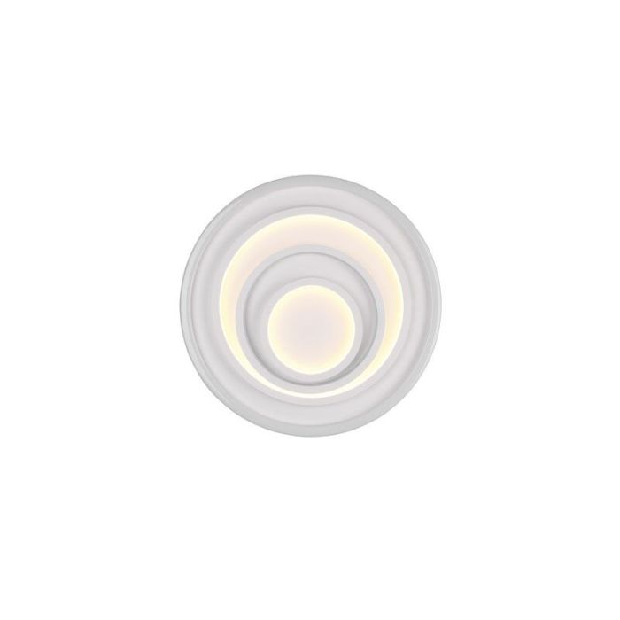 Hvid plafond modern, Carolijn, 40W, varm til kold hvid justerbar LED, med fjärrkontroll