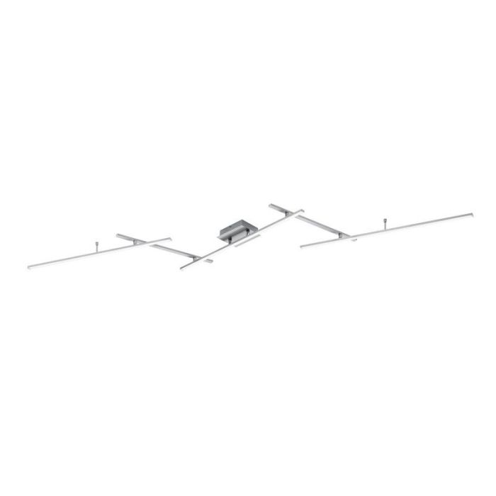 Nikkel plafond modern, Nadja, 22W, RGBW LED, med fjärrkontroll