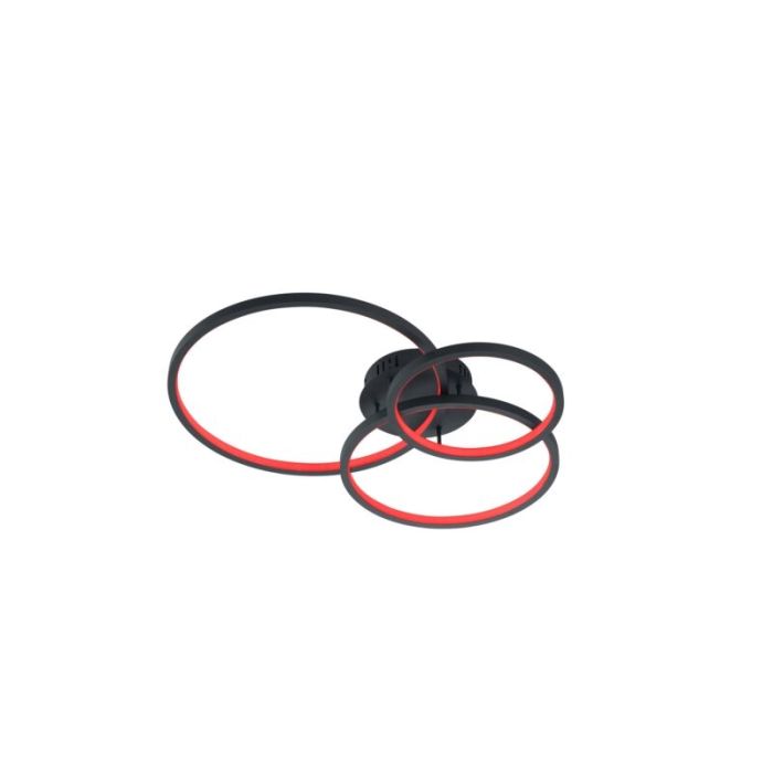Antracit plafond modern, Harold, 36W, RGBW LED, med fjärrkontroll