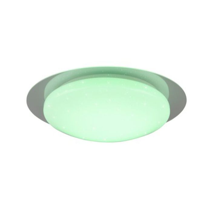 Hvid loftlampe badeværelse modern, Marlena, 12W, 4000K LED, IP44, med fjärrkontroll