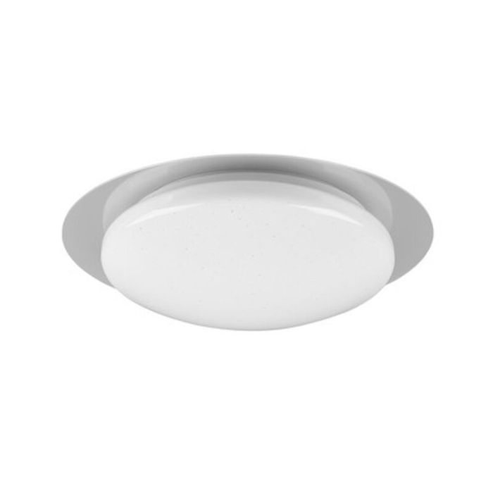 Hvid loftlampe badeværelse modern, Marlena, 12W, 4000K LED, IP44, med fjärrkontroll