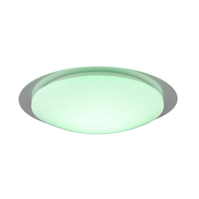 Hvid loftlampe badeværelse modern, Marlena, 18,5W, 4000K LED, IP44, med fjärrkontroll