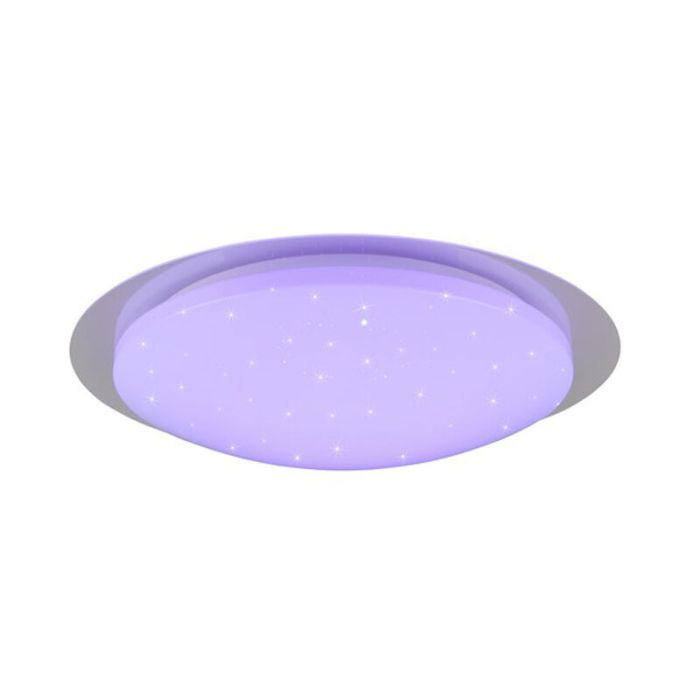 Hvid loftlampe badeværelse modern, Marlena, 18,5W, 4000K LED, IP44, med fjärrkontroll