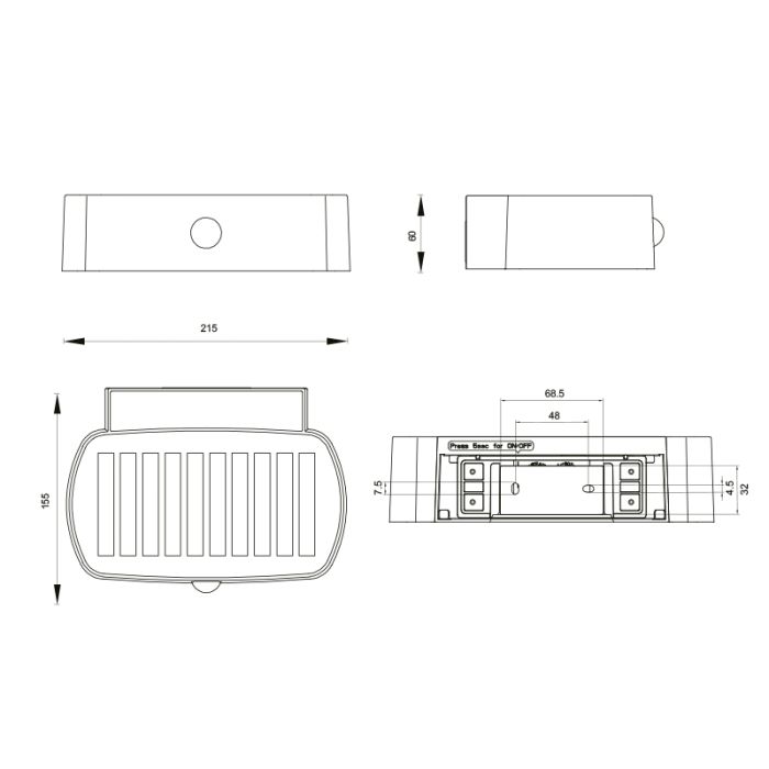 Sort udendørs væglampe solcelle modern, Pytsje, 6W, 4000K LED, IP44, med brytare