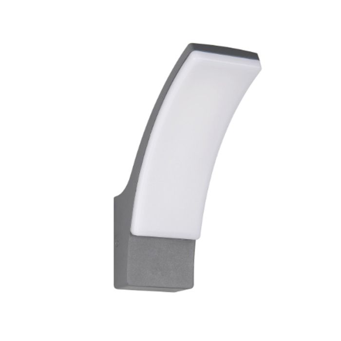 Antracit udendørslampe modern, Popke, 12,5W, 4000K LED, IP44