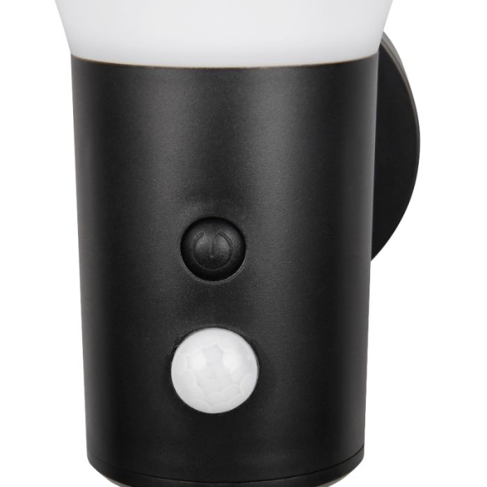 Sort udendørs væglampe solcelle modern, Nebahat, 3W, 4000K LED, IP44