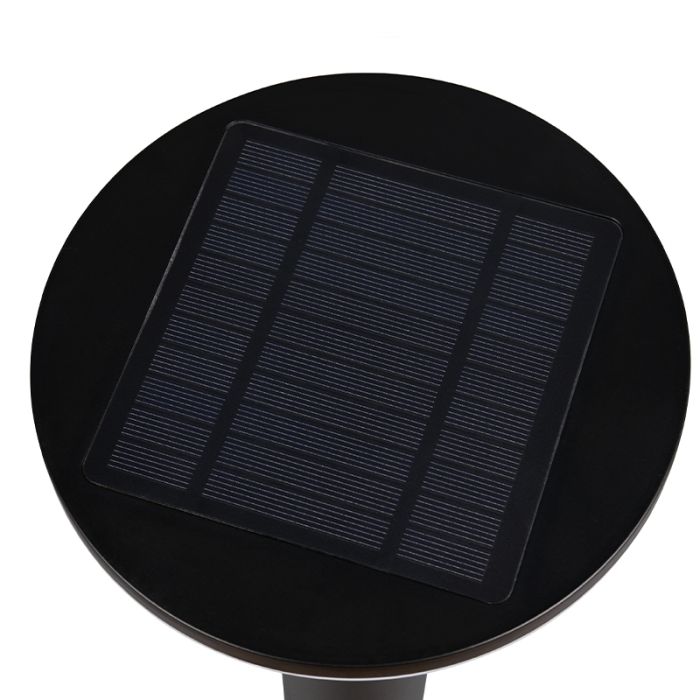 Sort udendørs væglampe solcelle modern, Nebahat, 3W, 4000K LED, IP44