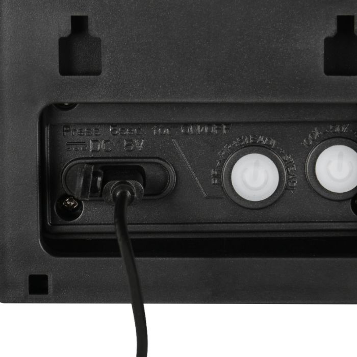 Sort udendørs væglampe solcelle modern, Mukaddes, 8W, 4000K LED, IP44