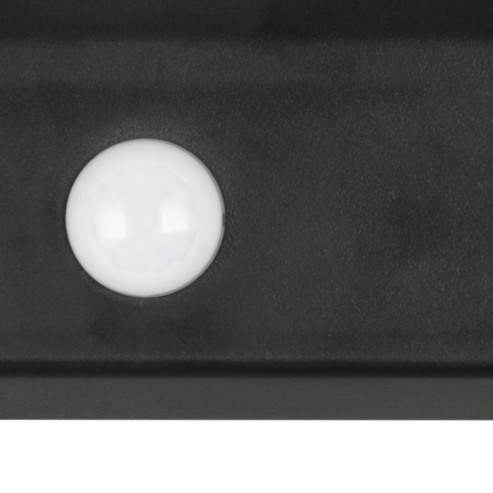 Sort udendørs væglampe solcelle modern, Neelam, 8W, 4000K LED, IP44