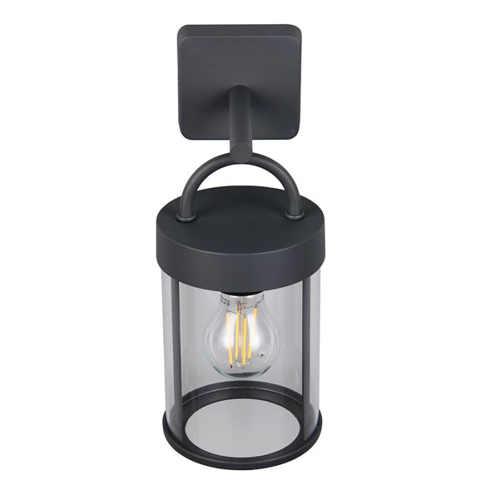 Antracit udendørslampe modern, Piter, IP44