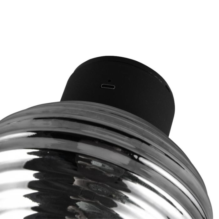 Grå genopladelige væglampe modern, Walid, 1,5W, 3000K LED, 3 trins lysdæmper