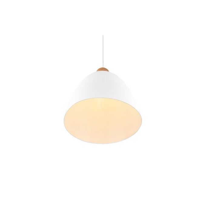Hvid pendler lampe modern, Casparus