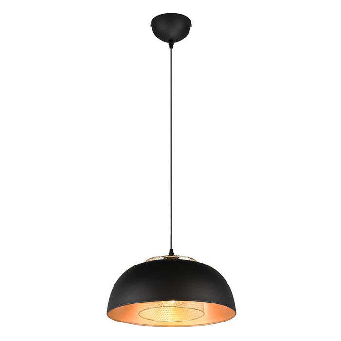 Sort pendler lampe industri, Sylvano