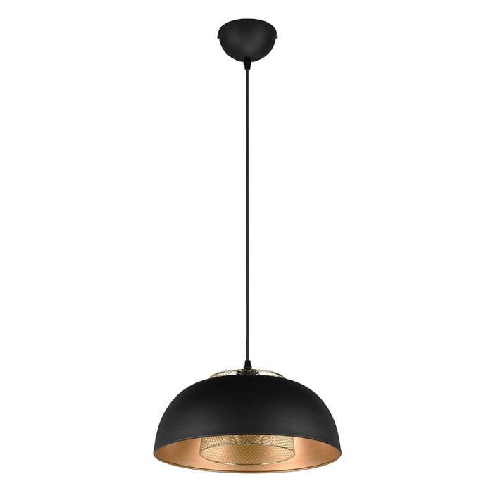 Sort pendler lampe industri, Sylvano