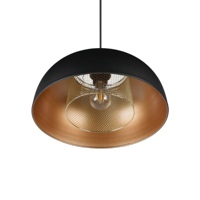 Sort pendler lampe industri, Sylvano