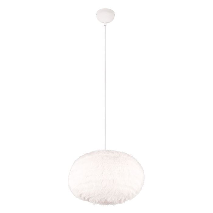 Beige pendler lampe stof, Vijay