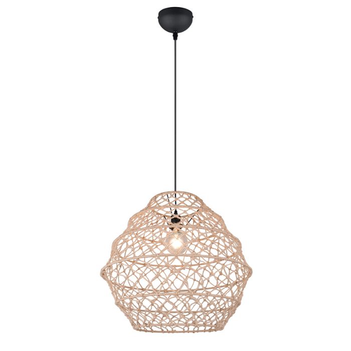 Brun pendler lampe rustik, Liduina