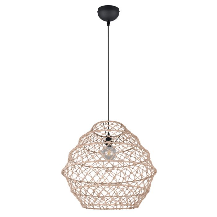 Brun pendler lampe rustik, Liduina