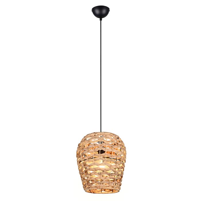 Rattan pendler lampe brun, Lycke