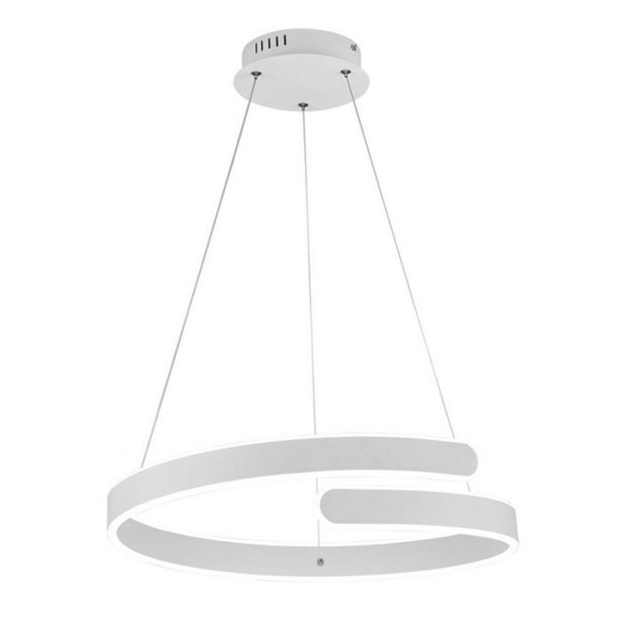 Hvid pendel lampe spisebord design, Resy, 37W, 4000K LED, 3 trins lysdæmper