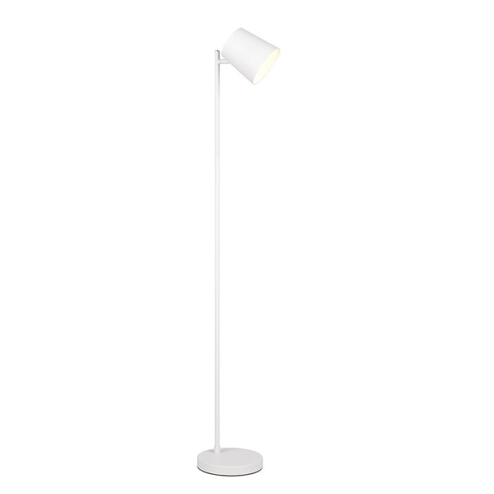 Hvid genopladelige gulvlampe metal, Suraya, 4,5W, 3000K LED, 3 trins lysdæmper