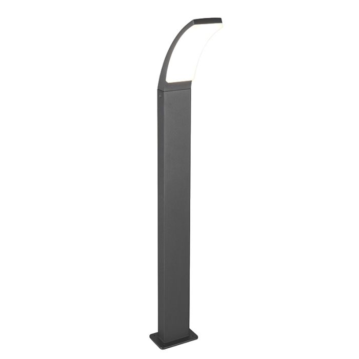 Antracit udendørslampe modern, Popke, 12,5W, 4000K LED, IP44