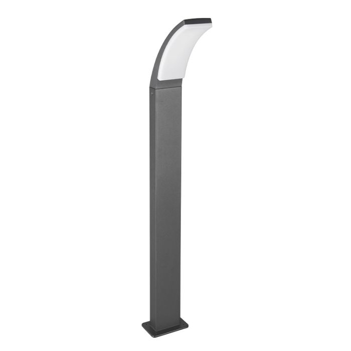 Antracit udendørslampe modern, Popke, 12,5W, 4000K LED, IP44