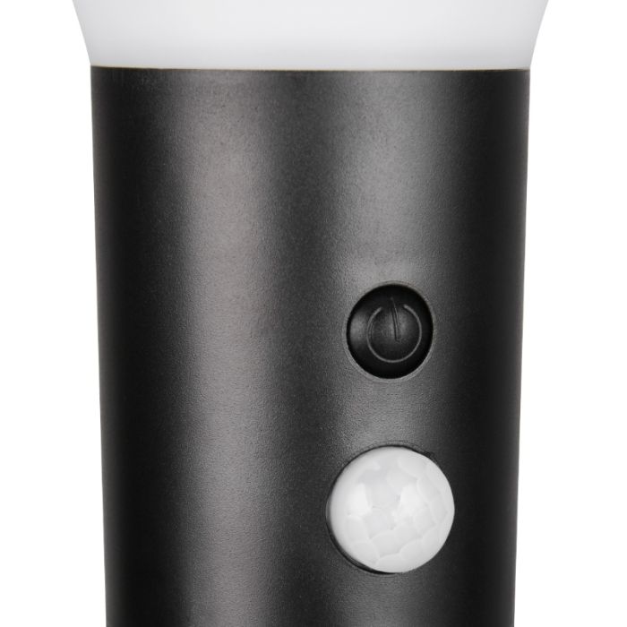 Sort udendørslampe gulvlampe solcelle modern, Nebahat, 3W, 4000K LED, IP44