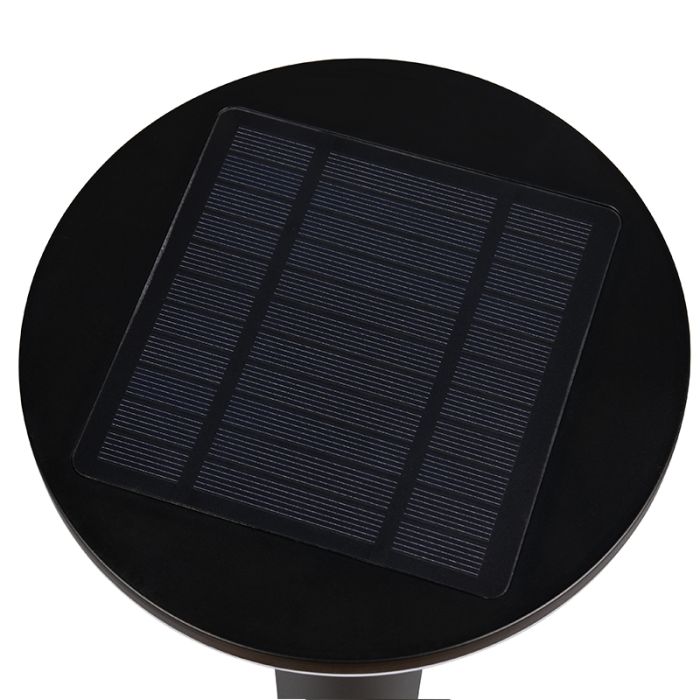 Sort udendørslampe gulvlampe solcelle modern, Nebahat, 3W, 4000K LED, IP44