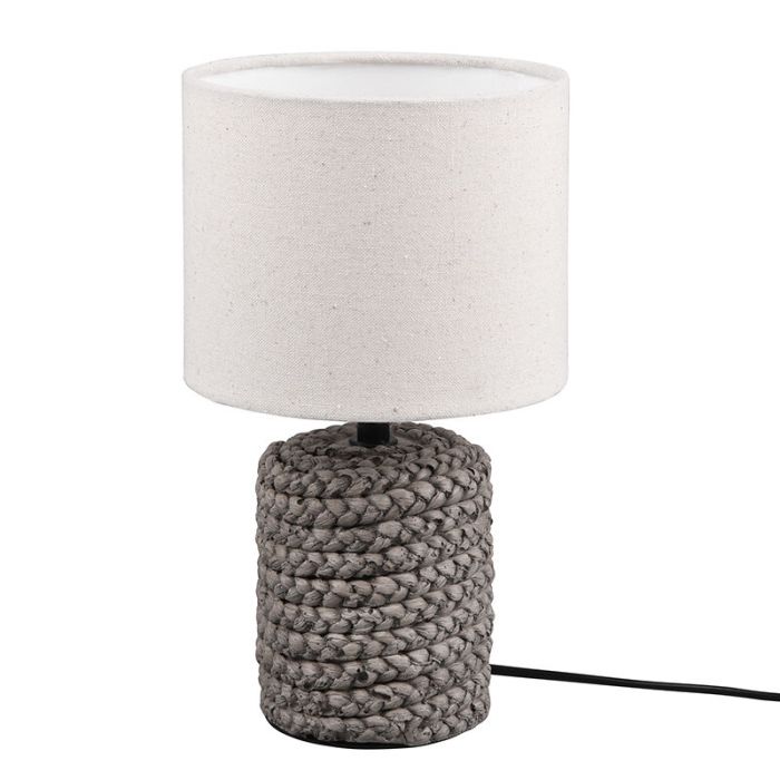 Keramik bordlampe brun, Boban, med brytare
