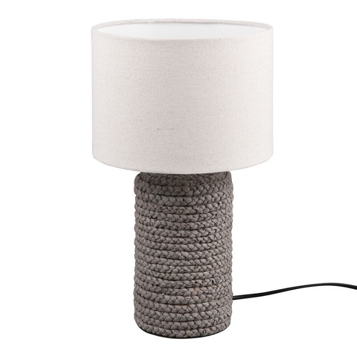 Keramik bordlampe brun, Boban, med brytare