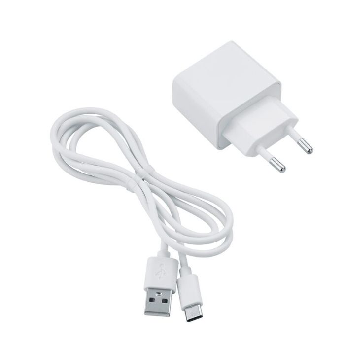 Hvid bordlampe metal, Remko, 2W, 3000K LED, med beröringsdimmer